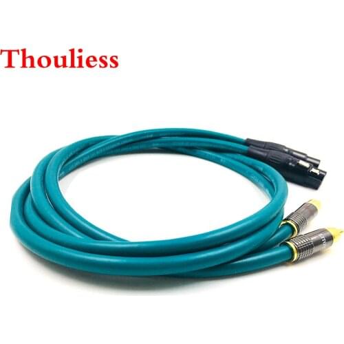 Thouliess Pair LITON RCA Male to 3pin XLR Feamle Balacned Audio Cable RCA to XLR Interconnect Cable with CARDAS CROSS USA-Cable