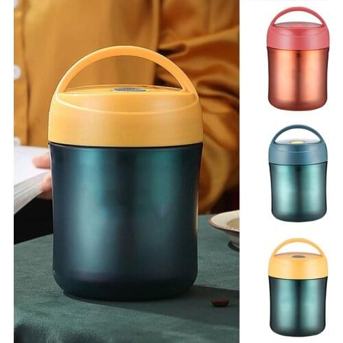 Stainless Steel Vacuum Flask Student Breakfast Cup Sealed Soup Cup Small Insulated Lunch Box Jar E7