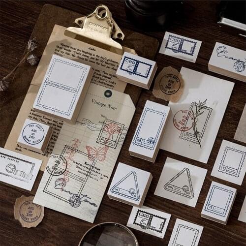 Vintage Philatelic Museum Series Stamp DIY Wooden Rubber Stamps For Scrapbooking Stationery Scrapbooking Standard Stamp