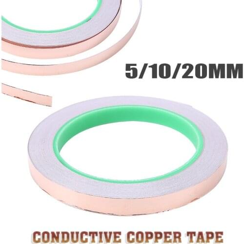 High Quality Adhesive Foil Tape Adhesive Conductive Copper ShieldAnti-static Single-sided Repair Tape Eliminate EMI 20m