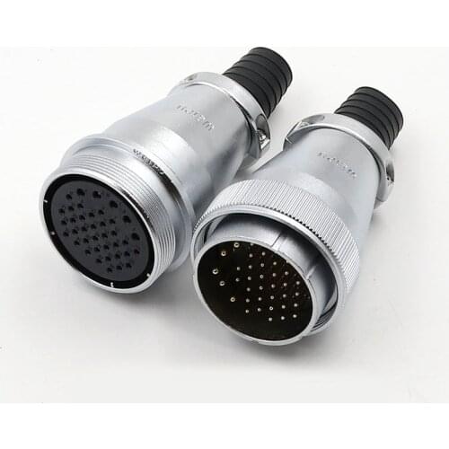 WEIPU WS48 TQ+ZQ M48 Industrial Male Plug Female Socket Waterproof Power Connector Cable Wire Connectors 5Pin 7 20 27 38 42 Pin