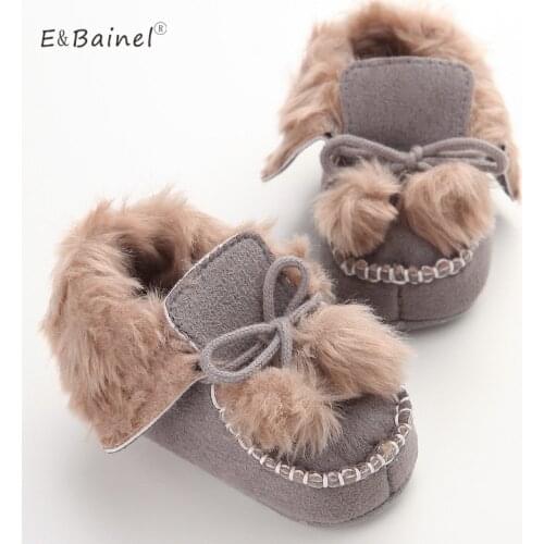 Winter Newborn Baby Shoes Kids Infant Toddler Crib Shoes Baby Girls Boys Soft Soled Winter Snow Boots