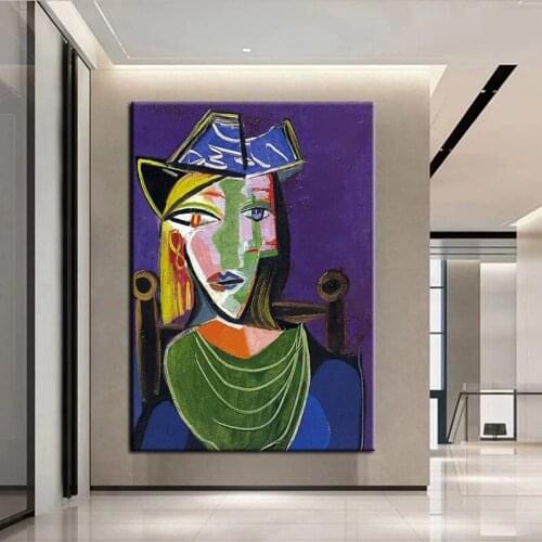 Picasso Famous Modern Hand Painted Canvas Painting Wall Pictures For Home Decoration Oil Painting Figure Work Large Size