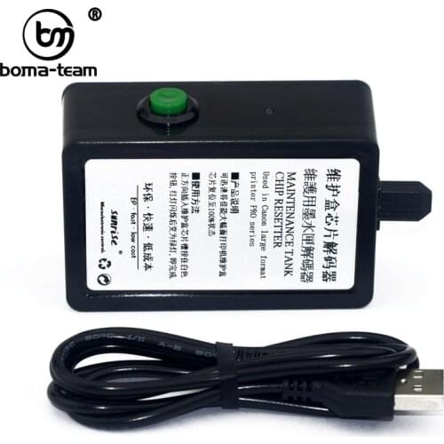 1Pcs+1Pc MC30 MC-30 MC 30 Maintenance Box chip + Resetter For Canon pro 500 520 540 540S 560S Series Printer