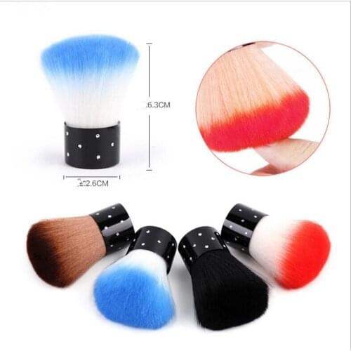 1Pc Q-shape Soft Nail Cleaning UV GEL Polish Dust Brush Nails Brush Nail Art Manicure Tools Nail Dust Cleaner Accessories