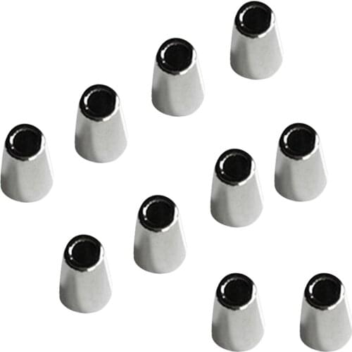 10 Pieces / Pack Metal Cord Stopper Bell Sportwear Garment Shoelace Backpack Lanyard Elastic Shock Rope Cord Lock Fastener Ends