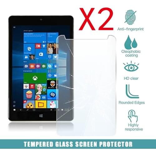 2Pcs Tablet Tempered Glass Screen Protector Cover for NuVision TM800P610L 8 Inch Tablet Explosion-Proof Tempered Film
