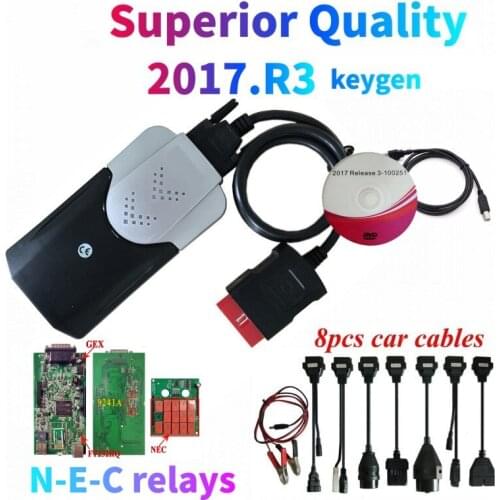 2017.R3 with keygen obd obd2 Best V3.0 PCB scan for delphis vd ds150e cdp vd tcs cdp pro plus car truck diagnostic tool with USB