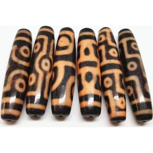 High Quality Natural Agate Fengshui Amulet 12 Eyes 7 Eyes Special 4 Eyes Orange Color 14.5mm*63mm Big Size Natural Stone