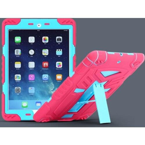For apple ipad 2 3 4 Case Heavy Duty Hybrid Shockproof Silicone+Protect Film For iPad 2 3 4 Case 360 Full Protect Stand Cover