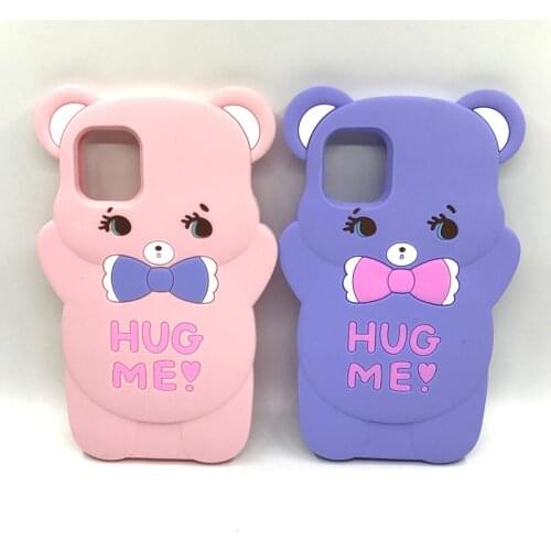 For iphone 11 Pro Case Cartoon Cute Bear Bow Love Heart Soft Silicon Phone Back Cover For iphone XS Max XR X 8 7 Plus 6 6S Funda