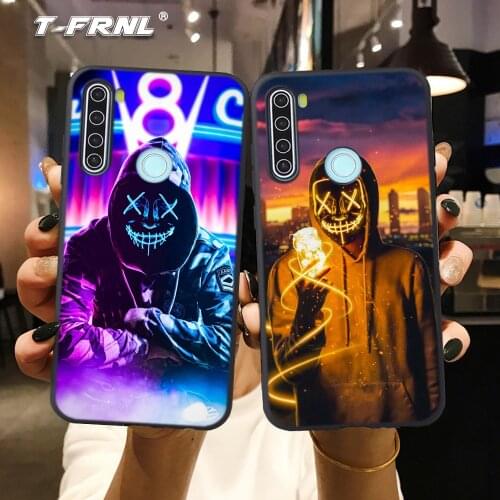 For POCO X3 NFC case Mi A3 lite CC9 Redmi 9A 9C Note 10 TPU case Neon Mask for Mi 9 SE lite 10 Pro Note 10 Lite case