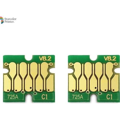 2pieces 600ML Ink Cartridge Chip New Upgrade T725A White for Epson Surecolor F2000 SC-F2000 Printer F2000 T725A00