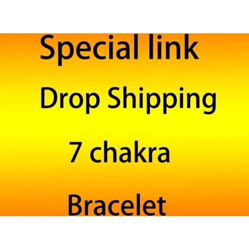 CSJA Special Link for Drop Shipping /Additional Pay on Your Order / Extra Fee -7 Chakra Chip Bracelet A043