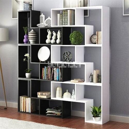 8859 Display Cabinet Multi-Color Living Room Wine Cabinet Modern Bedroom Book Rack Children Landing Wooden Bookshelf Bookcase