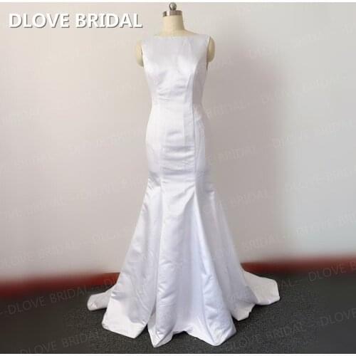DLOVE BRIDAL Satin Wedding Dresses