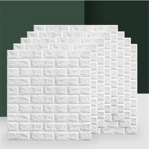 Home Decoration Diy Brick Stickers Self-adhesive Wallpaper Childrens Room Peeling Foam Waterproof Board 3d Wall Stickers
