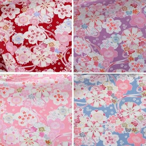 Cotton Printed Japanese Style Quilting Fabric for DIY Doll Clothes Handmade Sewing Accessories cotton fabric
