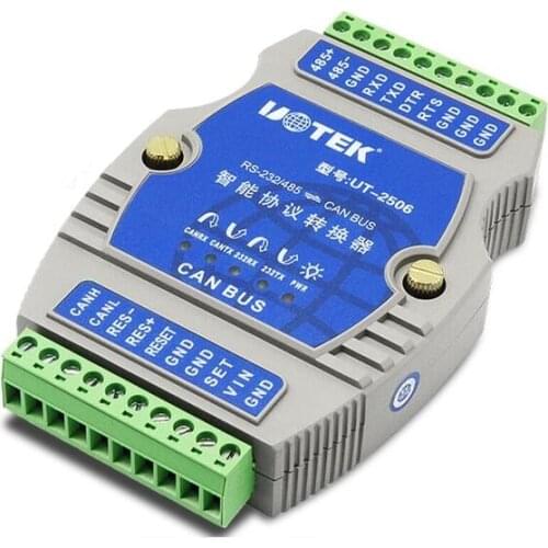 UTEK UT-2506 RS232/rs485 to CAN BUS RS-232/485 Turn CANBUS Intelligent Protocol Converter Industrial