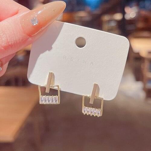 Korean Fashion Bowknot Hoop Earrings For Women Girls Elegant Trendy Luxurious Zircons Hoop Earring Fashion Jewelry Gifts