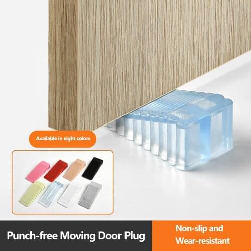 1Pcs Creative safety door stop Silicone anti-skid, windproof Door stop/Door top/Door stop Door rear retainer Anti-collision Stop