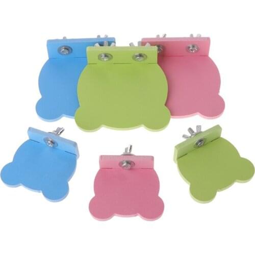 Round Colour Wood Decoration Hamster Platform Stand Rack Squirrel Cage Plate Toys