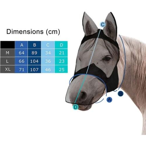 HORSE MASK Horse Head Mask Mosquitoes Flies Transparent Horse Head Donkey Mask Equestrian Mask