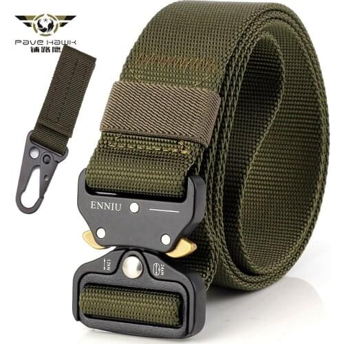Military SWAT Combat Equipment Army Belt Men Tactical Designer Canvas Belts Jeans Pants Casual Elastic Nylon Belt 3.8cm