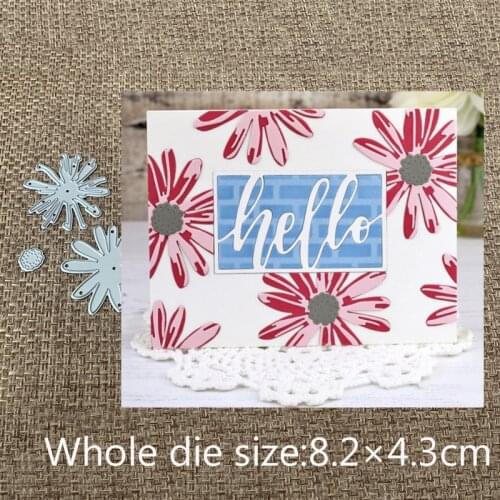 New Design Craft Metal Cutting Dies cut die 3pcs 3D graffiti daisy Scrapbooking Album Paper DIY Card Craft Embossing Die Cuts