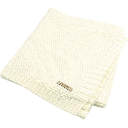 Super Soft Toddler Infant Bedding Quilt Stroller Bedding Basket Quilt Child Accessory Knitted Newborn Swaddle Wrap Blankets
