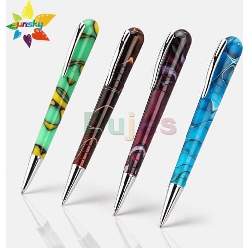 Original Nakabayashi Ballpoint pen 0.5mm Office writing Creative signature pen Water drop resin pen holder Replaceable refill