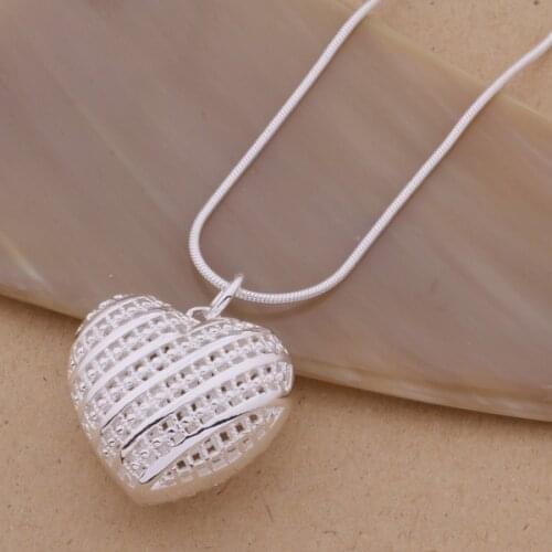 AN078 stearling silver color color Necklace silver color color fashion jewelry pendant core /aswajkda aduaivba