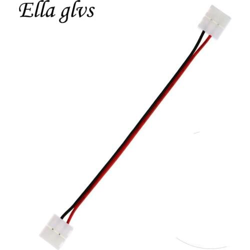 LED Strip Light Connector Adapter for SMD 10mm 5050 8mm 3528 Single Color LED Strip Light, No Need Soldering