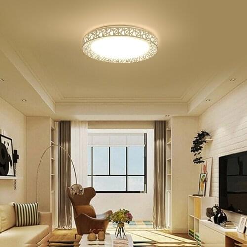 LED Ceiling Light Bird Nest Round Lamp Modern Fixtures For Living Room Bedroom Kitchen TSLM