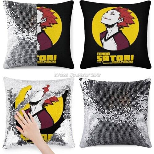 Tendou 2 Sequin Pillowcase Fashion Pillowcase Gift for Her He Haikyuu Haikyu Anime Tendou Oikawa Team Karasuno Manga
