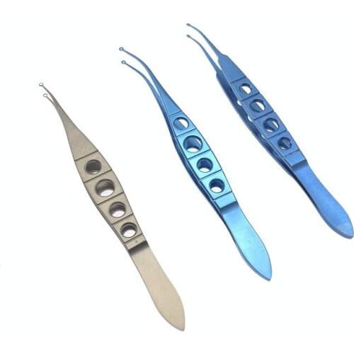 Titanium eye Perone LASIK Forceps ophthalmic tweezers ophthalmic plastic surgery instrument double eyelid tools 1PCS