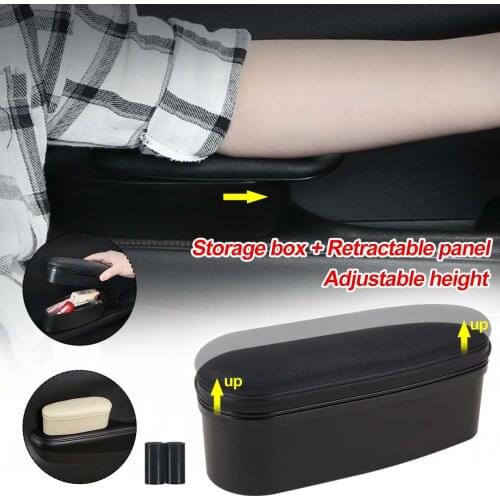 Universal Anti Slip Mat Storage box Adjustable Car Elbow Support Left Hand Armrest Support Anti-fatigue For Travel Rest Support