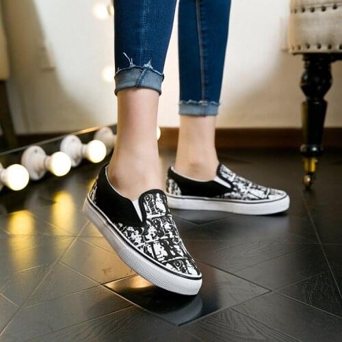 2019 Women Vulcanized Shoes Summer Slip On Shallow Casual Sneakers Loafers Soft Hollow Out Female Solid Flats Casual Shoes X4-57