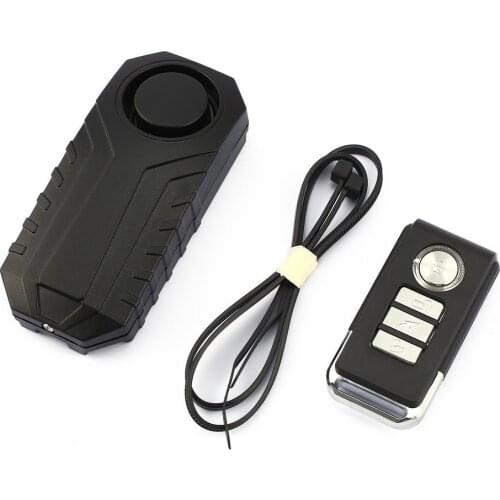 113db Loud Wireless Bicycle Anti-theft Alarm Waterproof Door/ Window Vibration Alarm Intelligent Remote Control Alarm Sensor