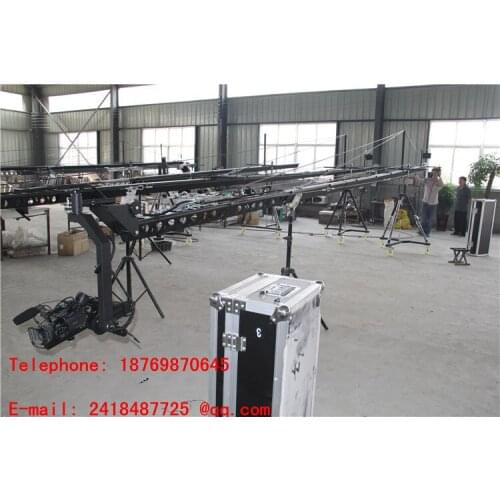 Jib crane 3-axis motorized dutch head 8m broastcasting dslr crane video Factory supply