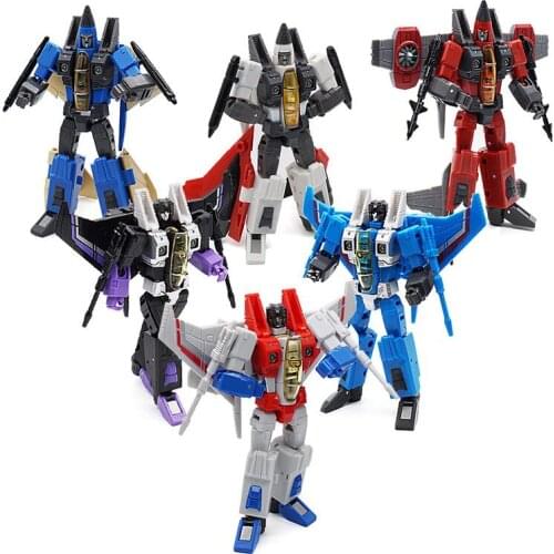 3pcs Set NEW Transformation PT Starscream Ramjet Dirge Skywarp Thundercracker Air Plane Troop Action Figure 11cm