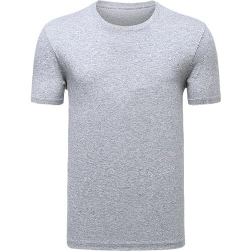 Mens T-shirt Black Navy Solid Color Crew Neck Cotton Comfortable For Loose Casual Outdoor Freedom Mens Tees Clothing 2021