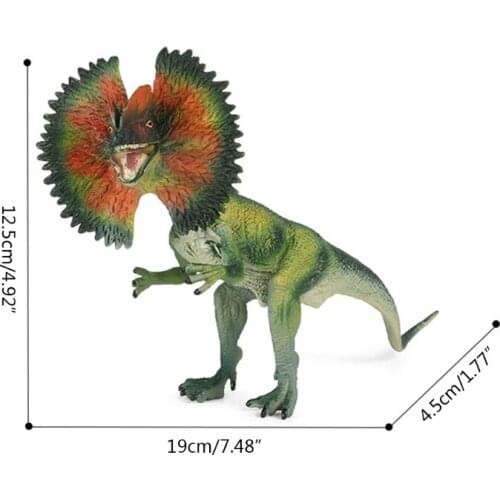 Simulation Dinosaur Figure Model Animal Boutique Supplies Miniature Dilophosaurus Hobby Collection Window Decorations D5QA