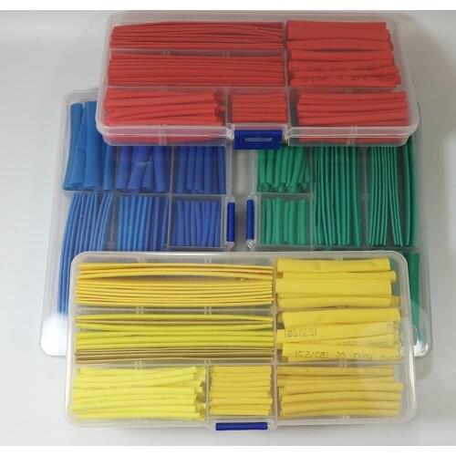 Freeshipping 2:1 heat shrink tubing tube kits 1.0mm 2.0mm 2.5mm 30mm 3.5mm 5.0mm 6mm 7mm 10mm 12mm 14mm Wire Dropshipping