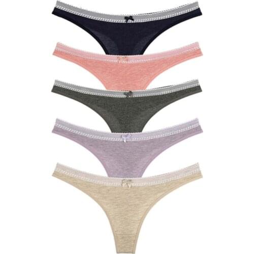 NUNELL WOMEN 5Lİ TANGA SET COTTON SET MADE IN TURKEY VEGAN STRING