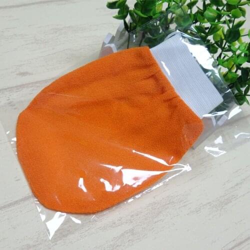 Orange Exfoliating Scrub Glove Preparation Shower Scrub Gloves For Men Women