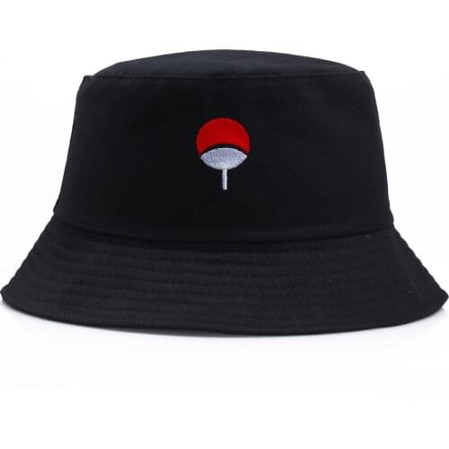 Unisex Anime Embroidery Foldable Panama Bucket Hat Beach Sun Hat Outdoor Street Headwear Fisherman Outdoor Cap Men and Woman Hat