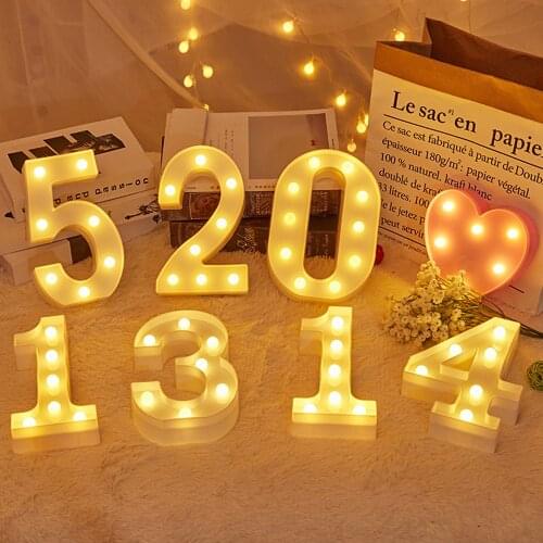 LED Letter Lights Sign Light Up Alphabet Letters for Wedding Birthday Party Festival Valentines Day Christmas Home Decoration