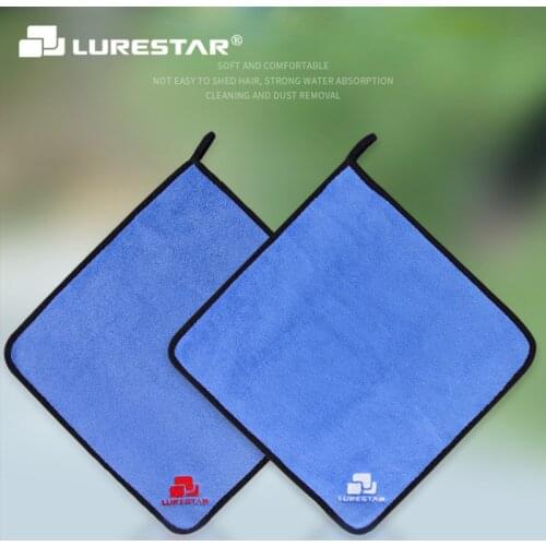 30cm*30cm 2pcs Fishing Towel Clothing Thickening Non-stick Absorbent Outdoors Sports Wipe HandsTowel Hiking Fish Equipment