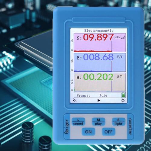 Intelligent high-precision Geiger counter radio detector marble tester radiation dosimeter handheld electromotive force meter